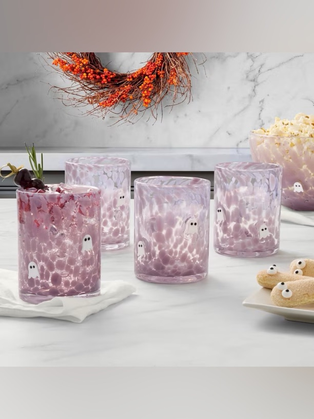 Halloween Icon Drinking Glasses, 4-Pack